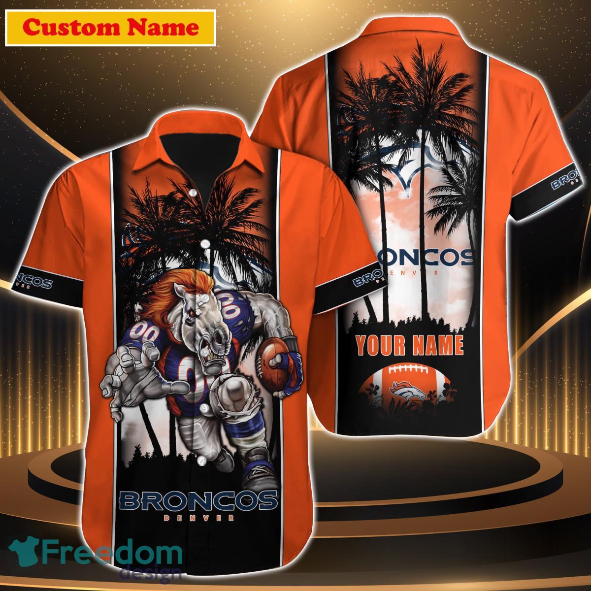 Denver Broncos NFL Custom Name Hawaiian Shirt Special Gift For Men Womentk001 Denver Broncos NFL Custom Name Hawaiian Shirt Special Gift For Men Womentk001