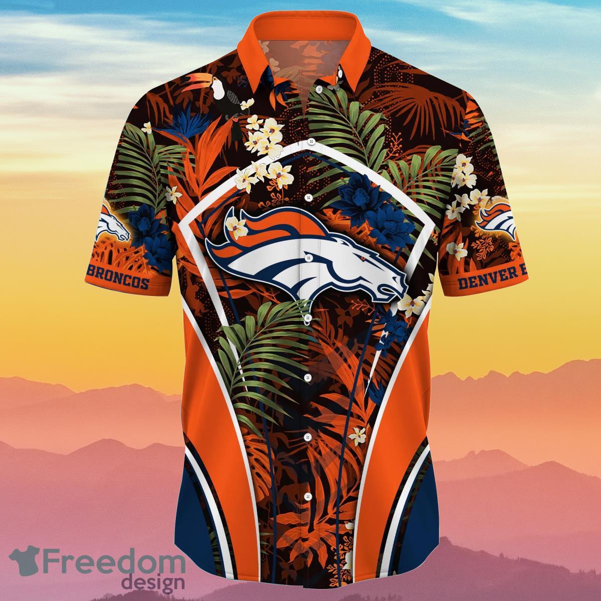 Denver Broncos NFL Flower Hawaiian Shirt Impressive Gift For Fans