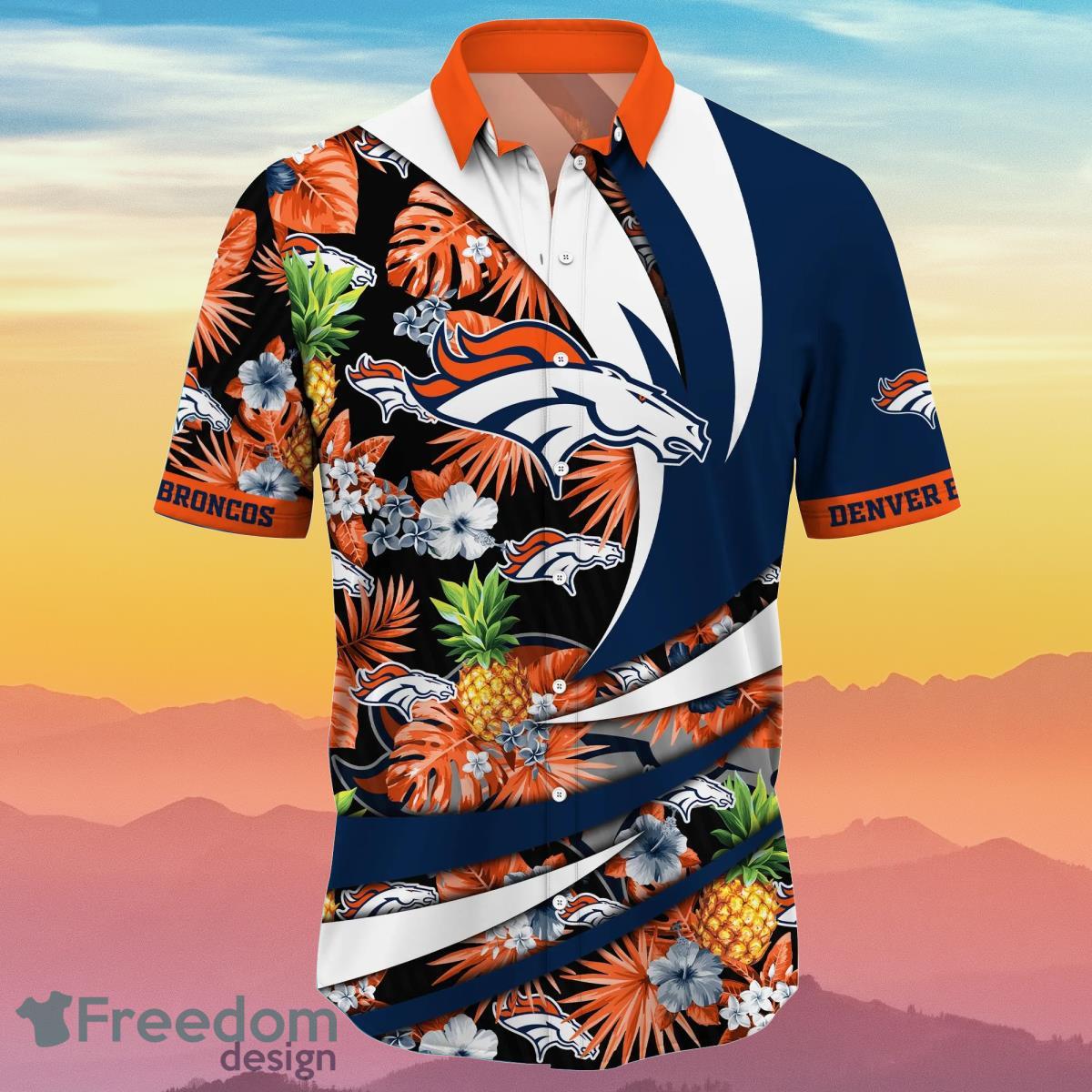 Denver Broncos NFL Flower Hawaiian Shirt Special Gift For Fans