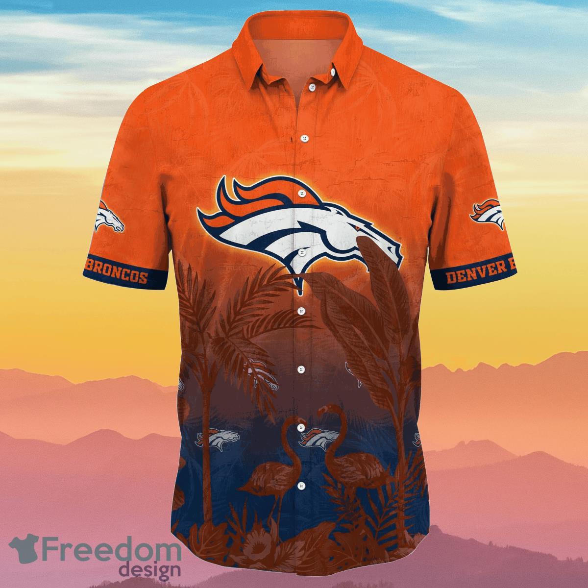Denver Broncos NFL Flower Hawaiian Shirt Summer Football Gift For Fans