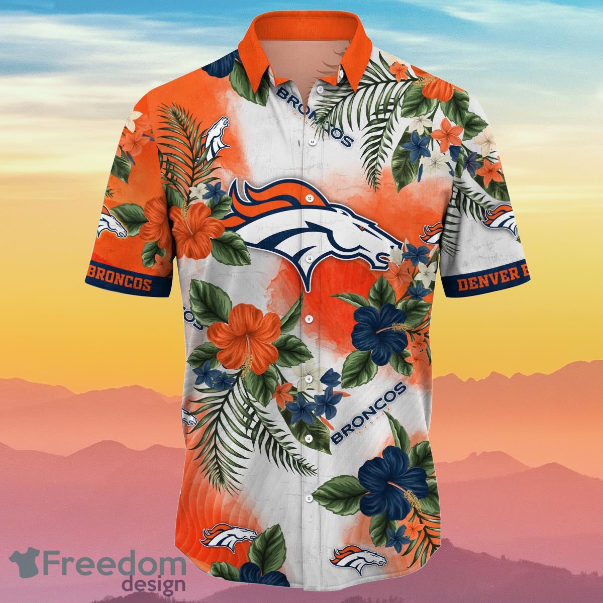 Denver Broncos NFL Flower Hawaiian Shirt Summer Football Gift For Real Fans