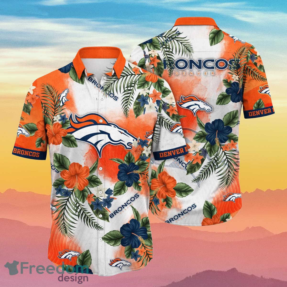 Denver Broncos NFL Flower Hawaiian Shirt Summer Football Gift For Real Fans Denver Broncos NFL Flower Hawaiian Shirt Summer Football Gift For Real Fans