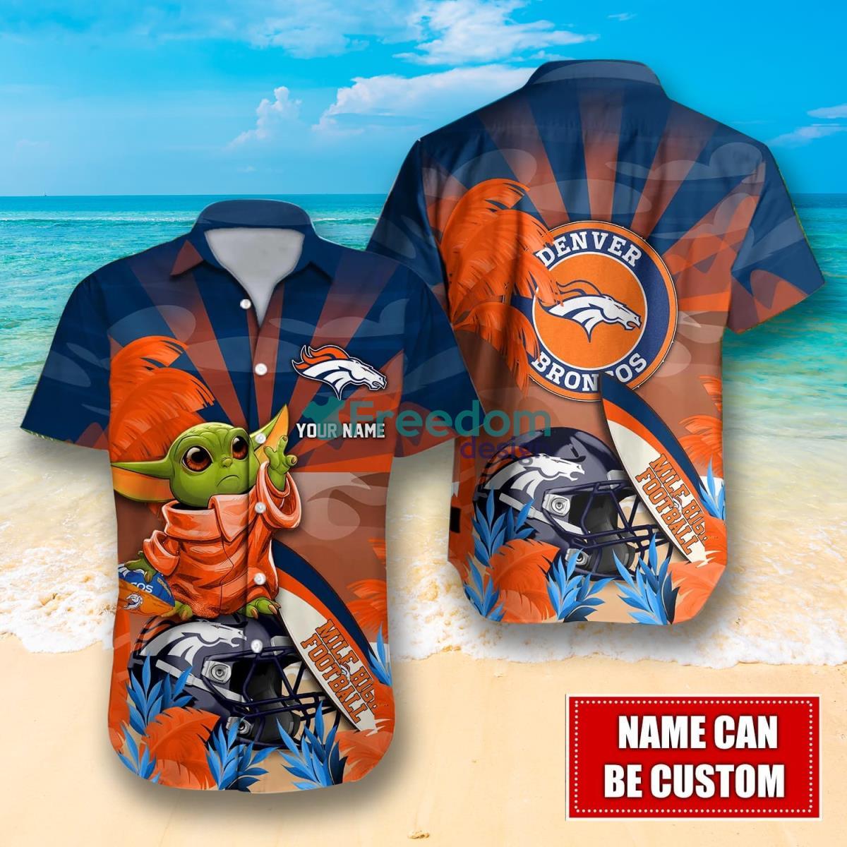 Denver Broncos NFL Personalized Hawaiian Shirt For Fans Denver Broncos NFL Personalized Hawaiian Shirt For Fans