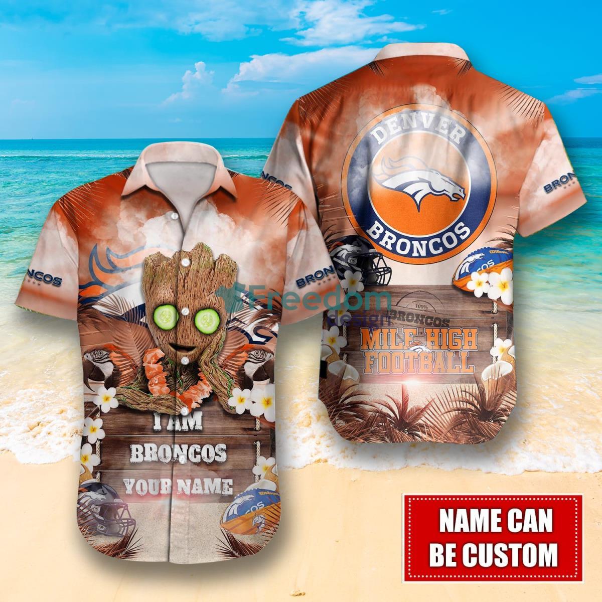 Denver Broncos NFL Personalized Hawaiian Shirt Unique Gift For Fans Denver Broncos NFL Personalized Hawaiian Shirt Unique Gift For Fans