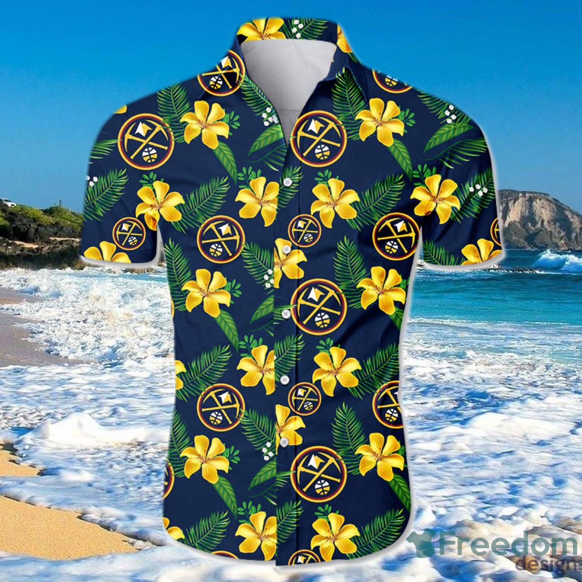 Denver Nuggets Hawaiian Shirt For Men And Women Small Flowers Denver Nuggets Hawaiian Shirt For Men And Women Small Flowers