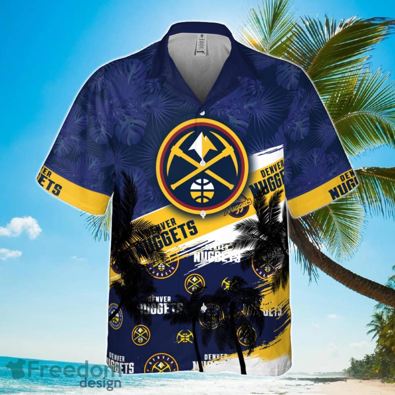 Denver Nuggets Hibiscus Flower And Summer Pattern Print Hawaiian Shirt