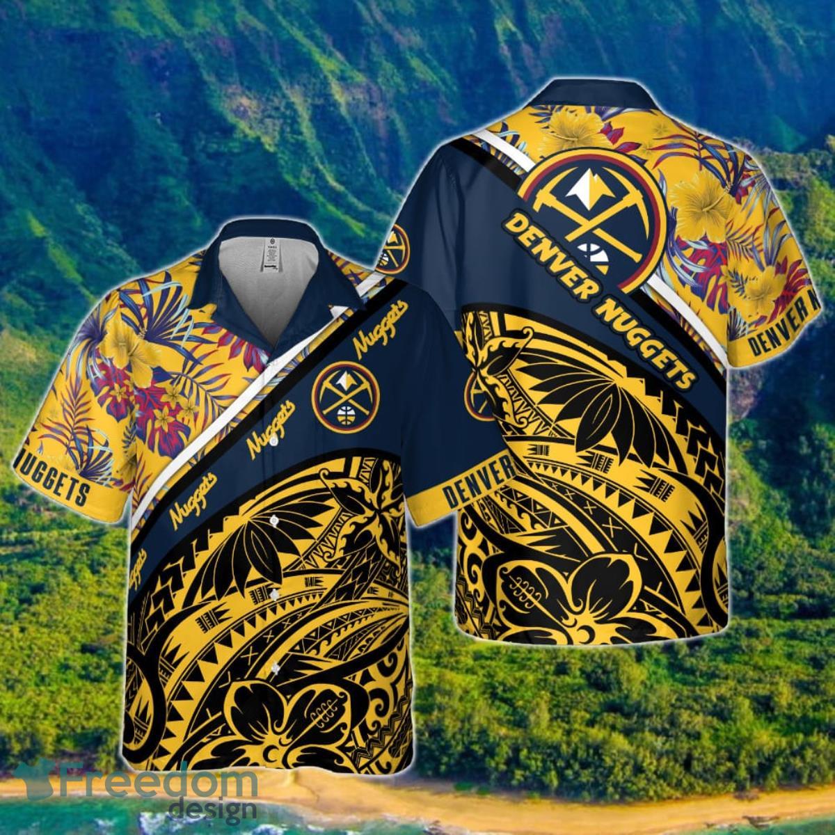 Denver Nuggets Polynesian Pattern National National Basketball Association 2023 Hawaiian Shirt Denver Nuggets Polynesian Pattern National National Basketball Association 2023 Hawaiian Shirt