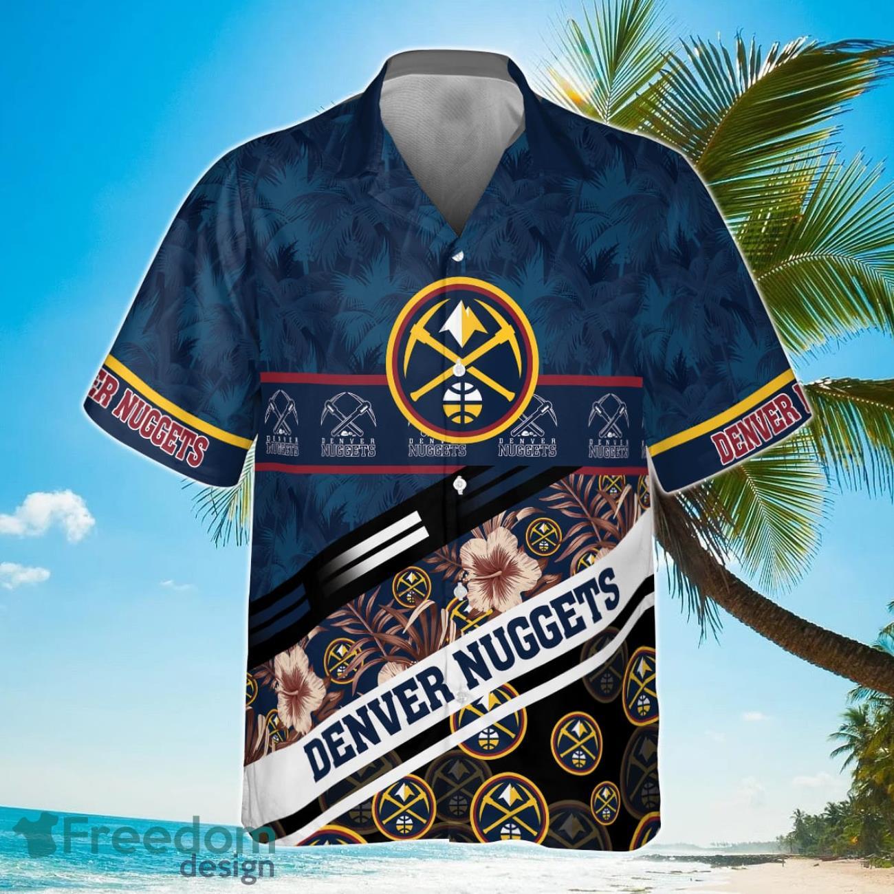 Denver Nuggets Tree Hawaii Pattern Cute Print Hawaiian Shirt