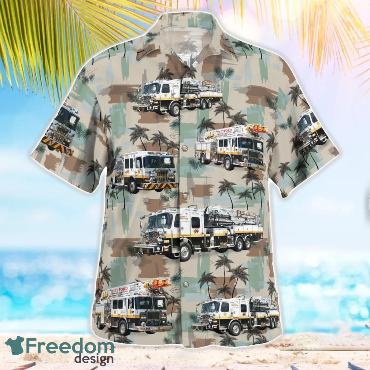 Deptford Fire Department 3D Hawaiian Shirt
