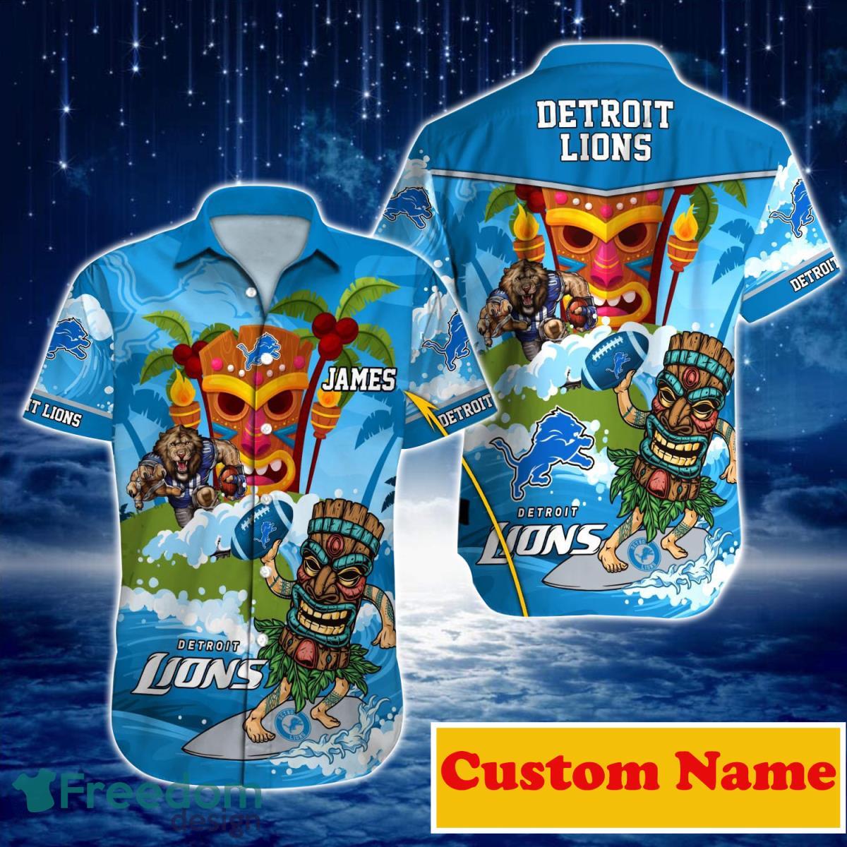 Detroit Lions NFL Custom Name Hawaiian Shirt For Men And Women Style Gift For Real Fans Detroit Lions NFL Custom Name Hawaiian Shirt For Men And Women Style Gift For Real Fans