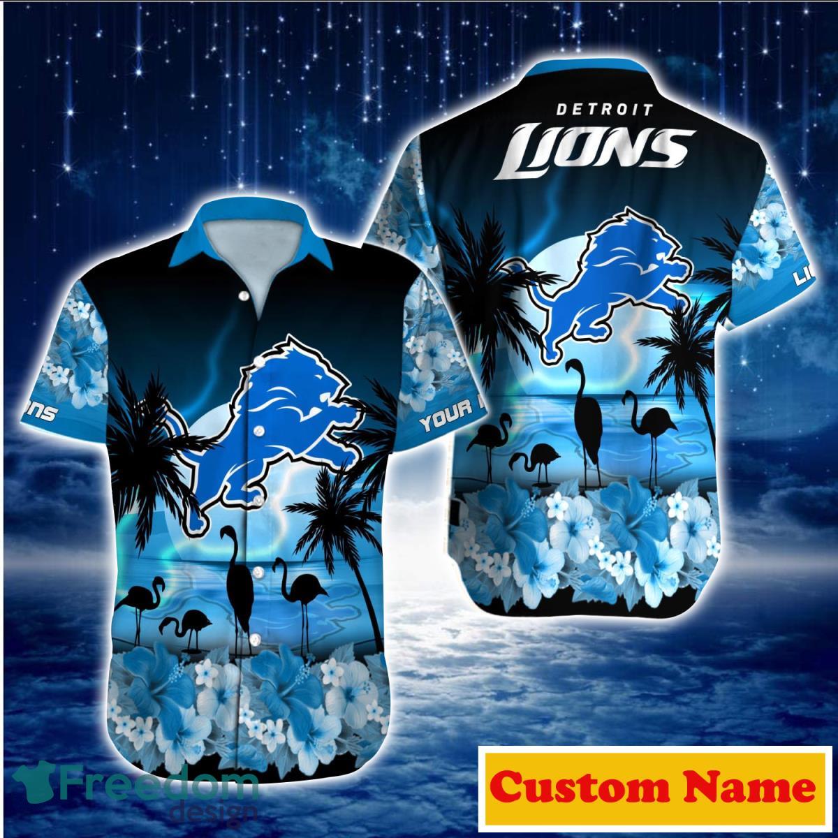 Detroit Lions NFL Custom Name Hawaiian Shirt For Men And Women Style Gift For True Fans Detroit Lions NFL Custom Name Hawaiian Shirt For Men And Women Style Gift For True Fans