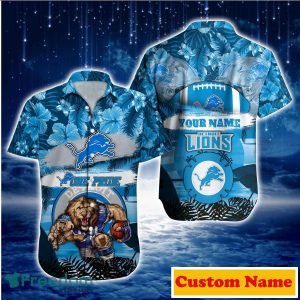 Detroit Lions NFL Custom Name Hawaiian Shirt For Men And Women Unique Gift For Fans