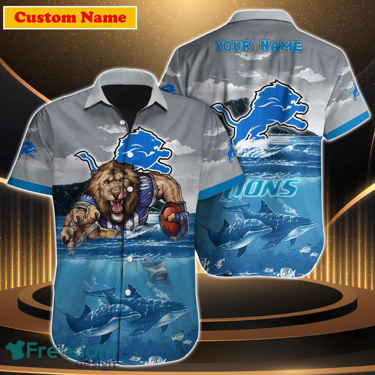 Detroit Lions NFL Custom Name Hawaiian Shirt For Men Women Special Gift For Real Fan Detroit Lions NFL Custom Name Hawaiian Shirt For Men Women Special Gift For Real Fan