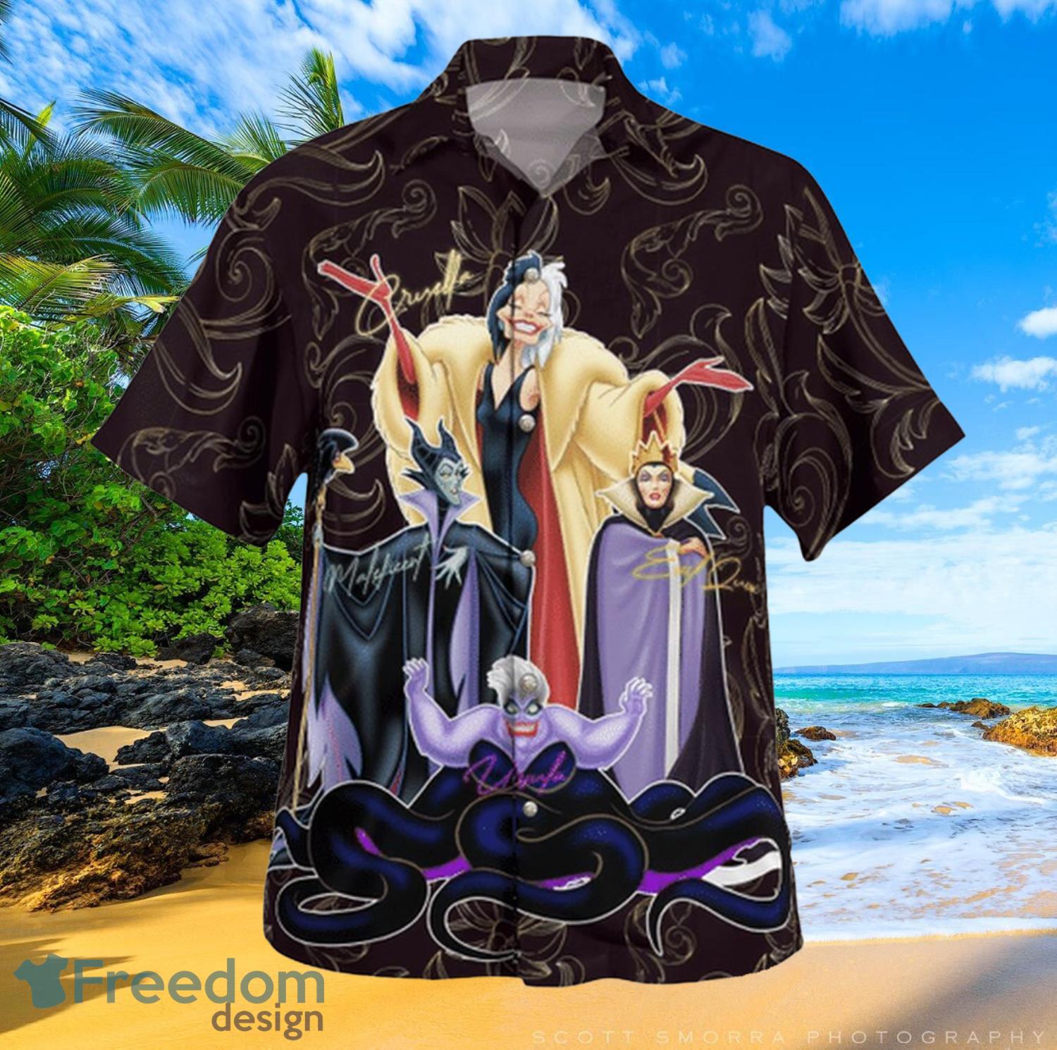 Disney Villains Beach Summer Hawaiian Shirt Full Over Print
