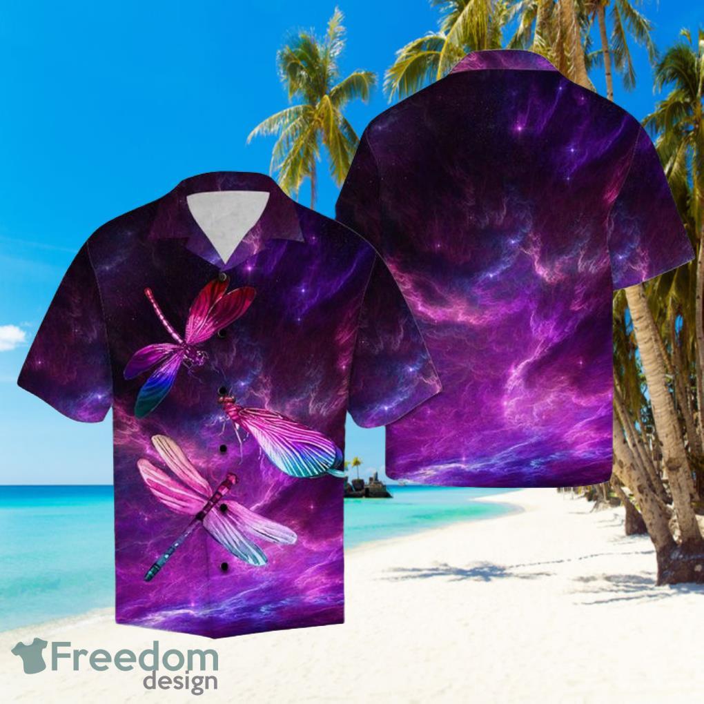 Dragonfly Galaxy Hawaiian Summer Beach Shirt Full Over Print Dragonfly Galaxy Hawaiian Summer Beach Shirt Full Over Print