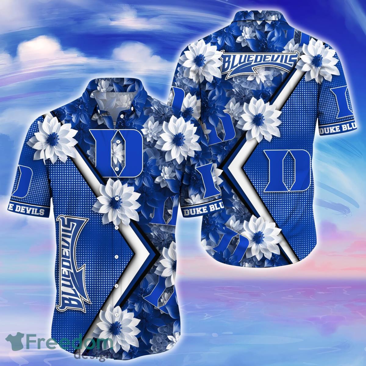 Duke Blue Devils Trending Hawaiian Shirt Gift For Fans Duke Blue Devils Trending Hawaiian Shirt Gift For Fans