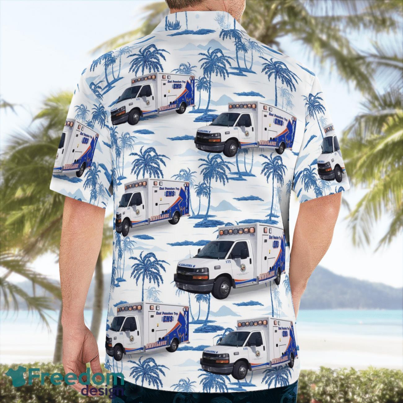 East Pennsboro EMS 3D Summer Aloha Hawaiian Shirt