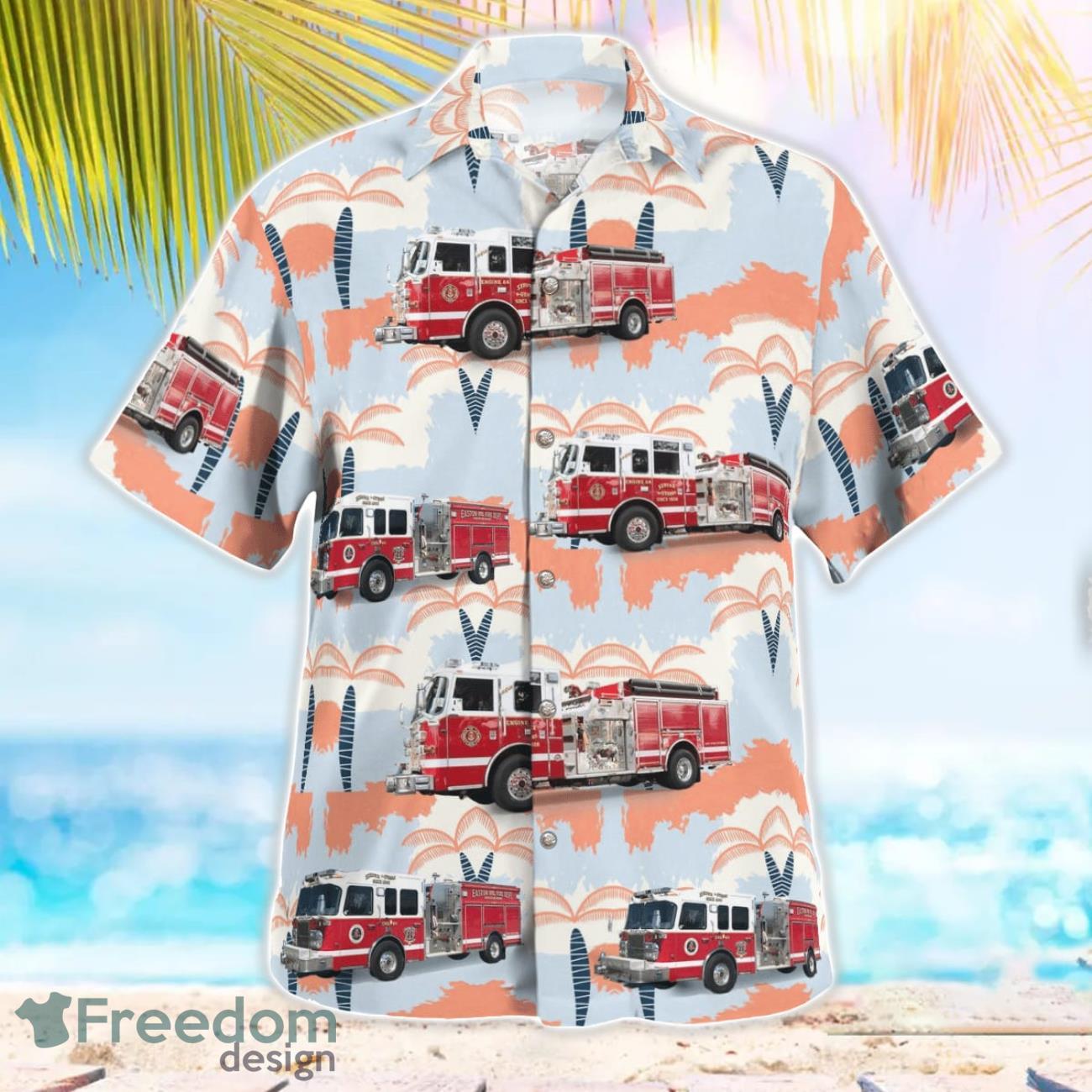 Easton Volunteer Fire Dept. MD 3D Hawaiian Shirt
