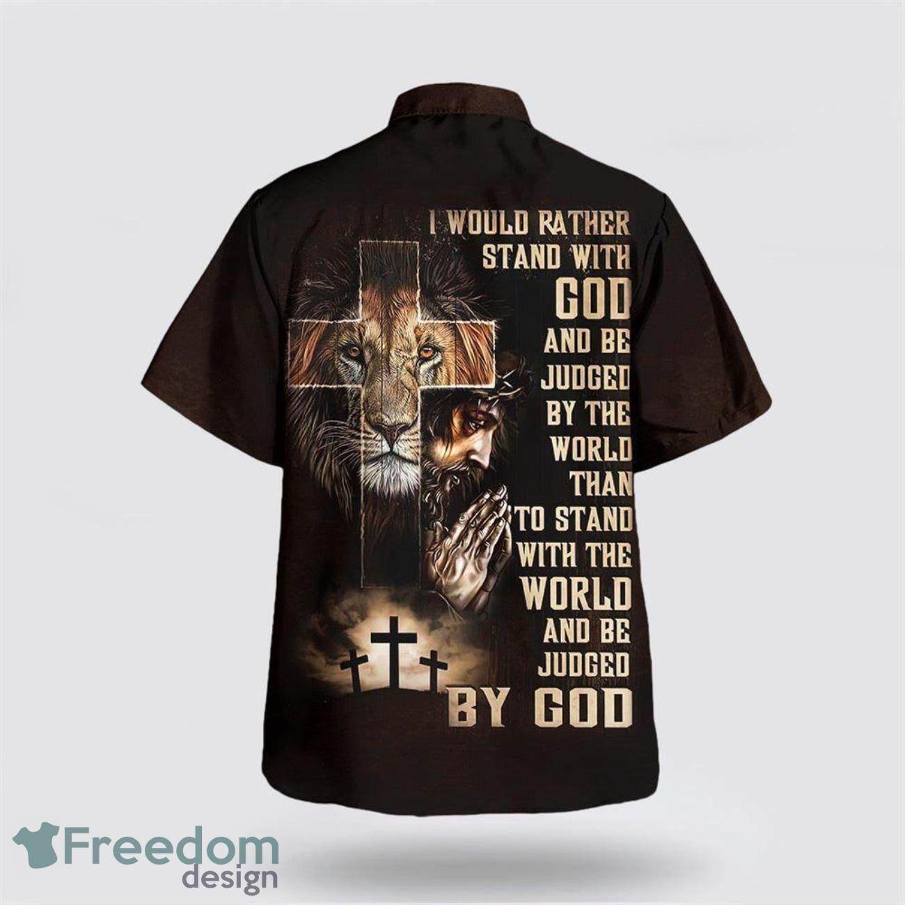 Faith Over Fear Christian Jesus 3D Printing Summer Beach Shirt Hawaiian Shirts