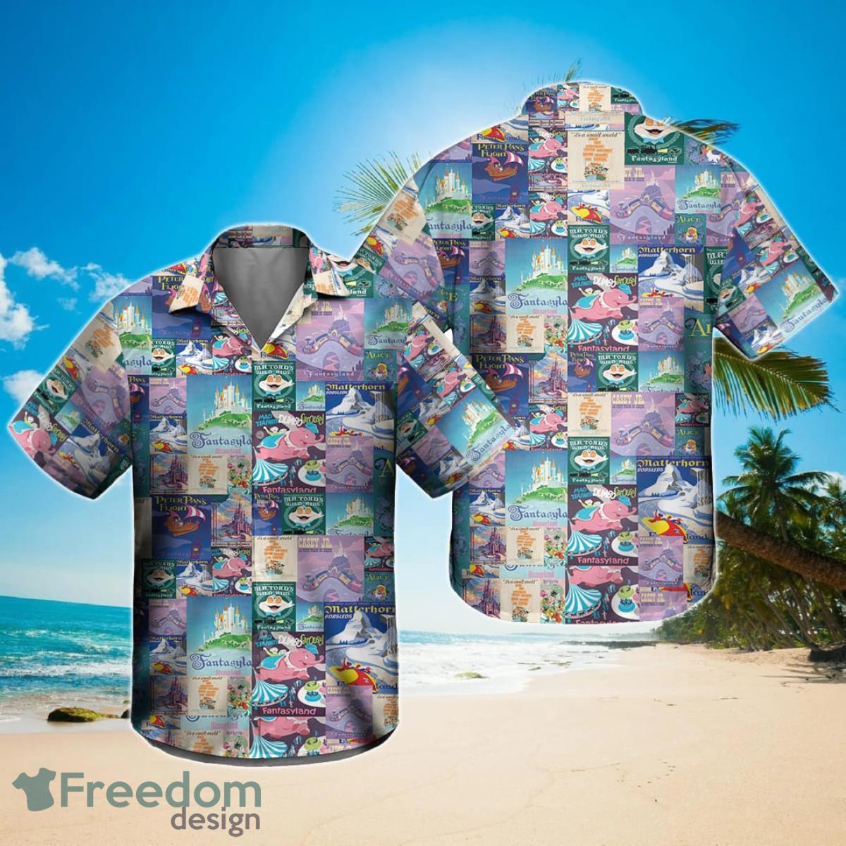 Fantasyland Disney Inspired Hawaiian Shirt Fantasyland Disney Inspired Hawaiian Shirt