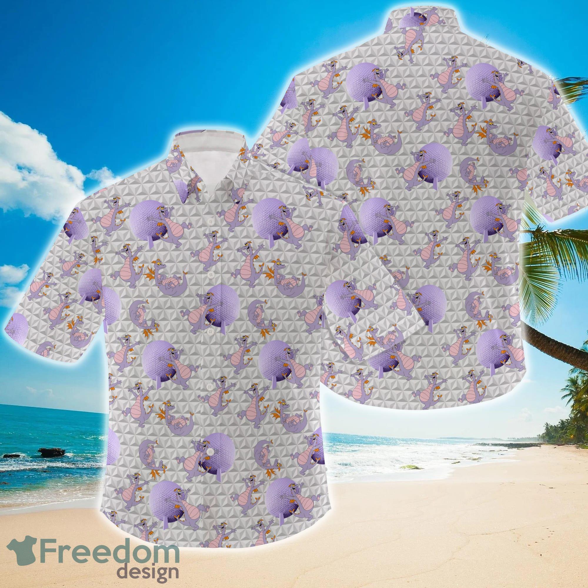Figment Epcot Inspired Short Sleeved Button Down Shirt Figment Epcot Inspired Short Sleeved Button Down Shirt