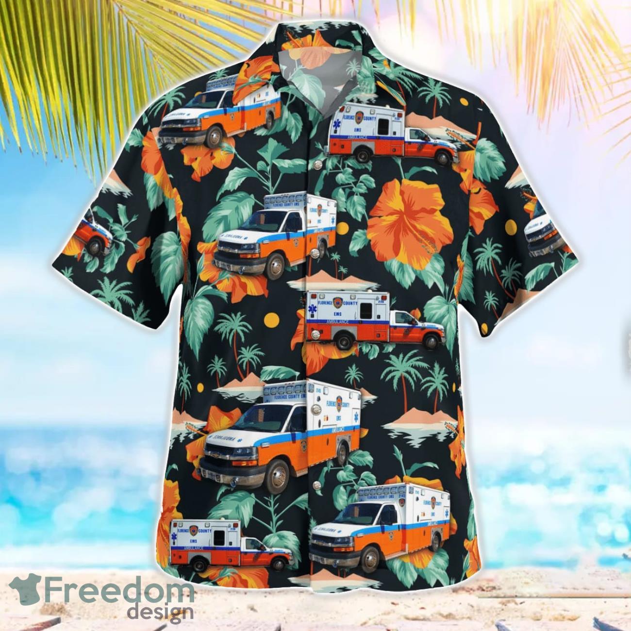 Florence County EMS Peer Support Team Beach Hawaiian Shirt Summer Gift