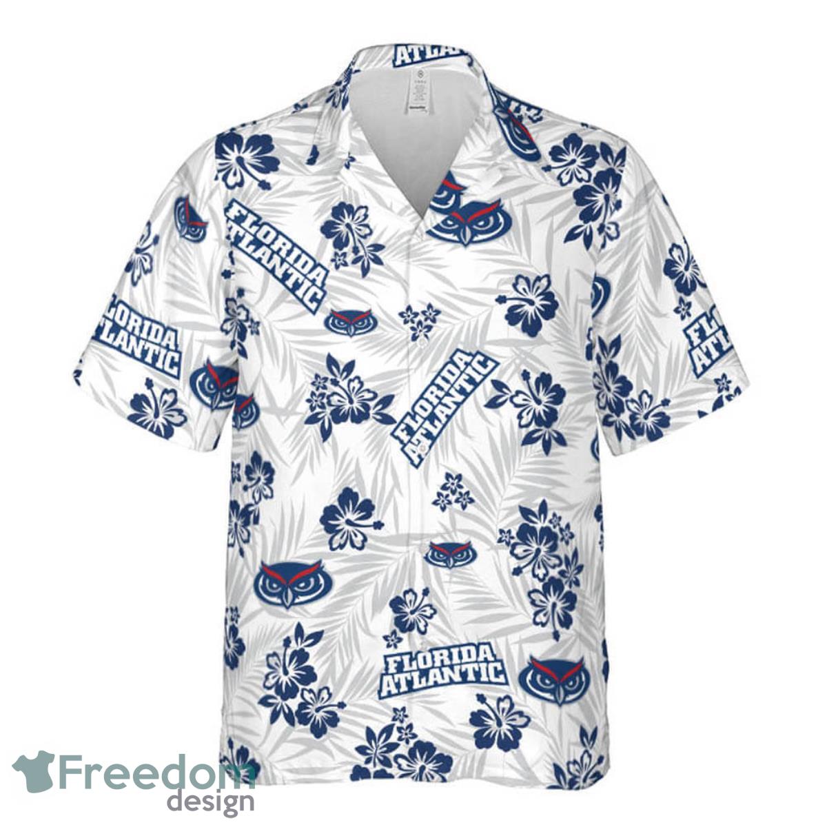 Florida Atlantic University Floral Hawaiian Shirt For Men And Women