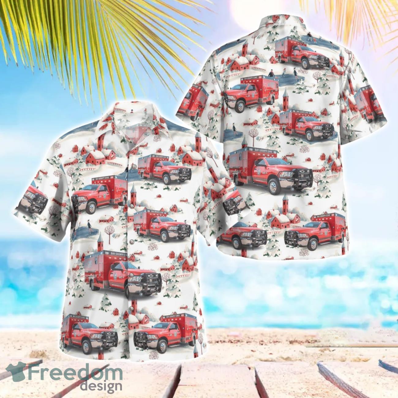 Florida Bay County EMS Christmas Hawaiian Shirt Beach Shirt For Men And Women Florida Bay County EMS Christmas Hawaiian Shirt Beach Shirt For Men And Women