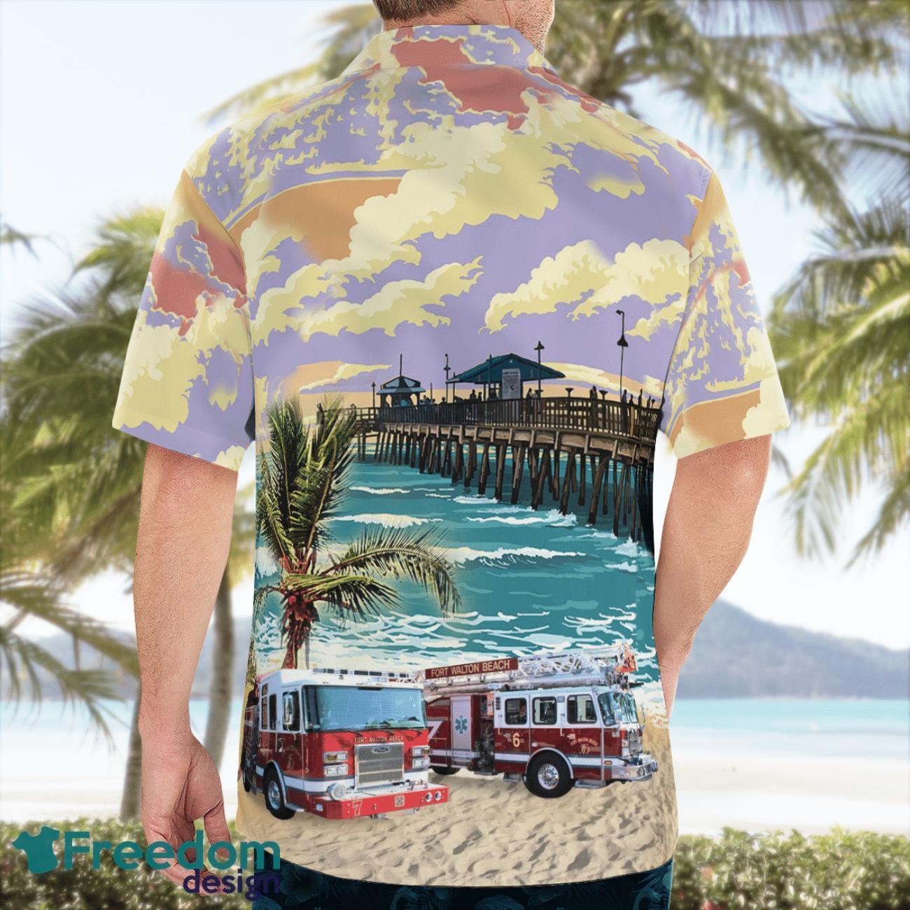 Fort Walton Beach Fire Department Hawaiian Shirt Beach Shirt For Men And Women Fort Walton Beach Fire Department Hawaiian Shirt Beach Shirt For Men And Women