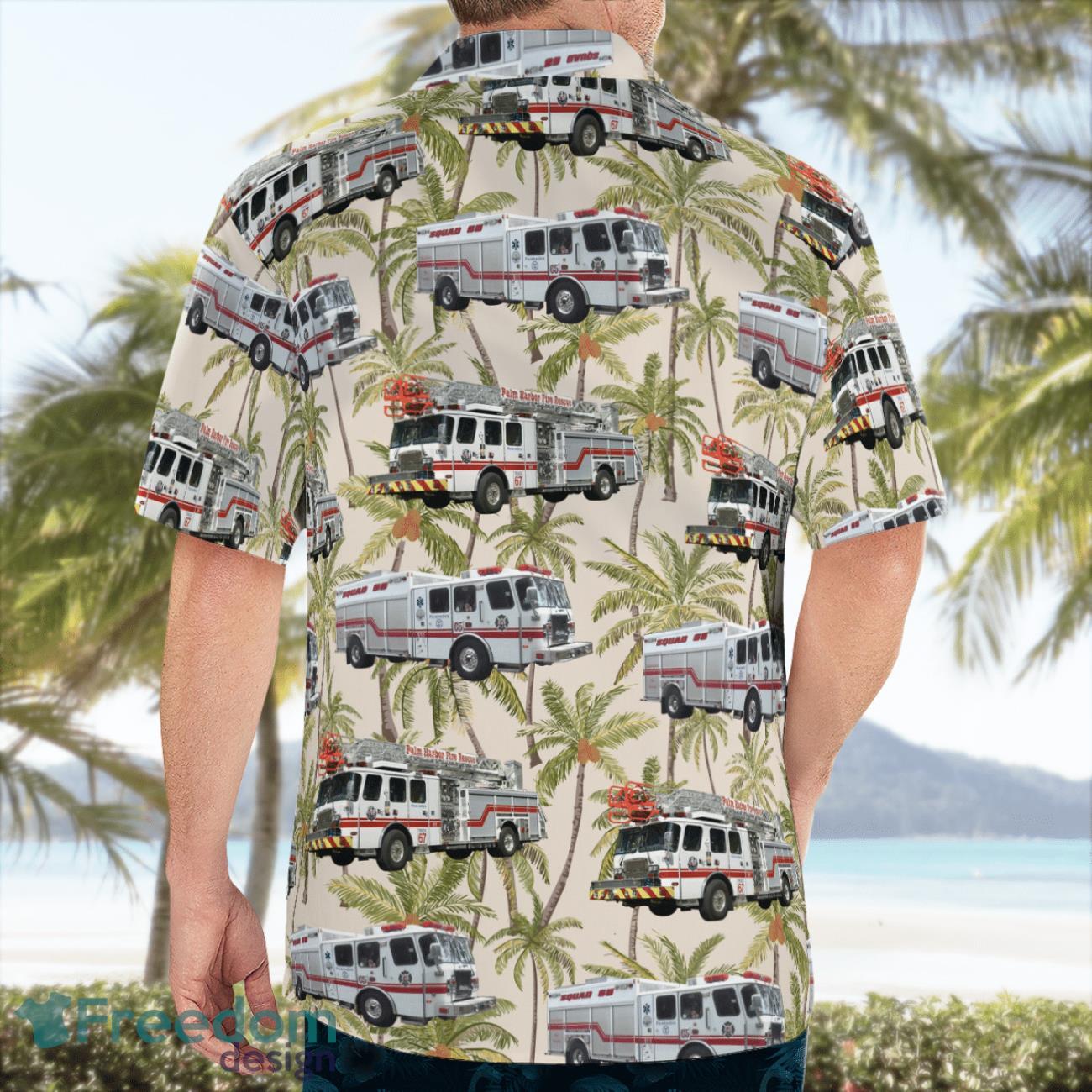 Palm Harbor Fire Rescue Hawaiian Shirt Men Women Beach Shirt Palm Harbor Fire Rescue Hawaiian Shirt Men Women Beach Shirt