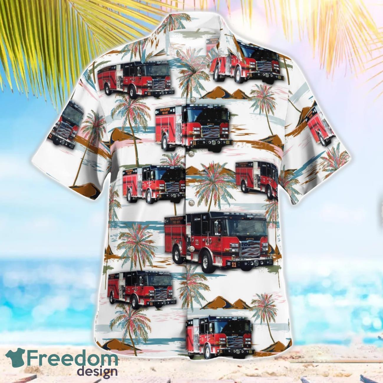Floyd County Volunteer Fire Dept Station 1 Beach Hawaiian Shirt Summer Gift