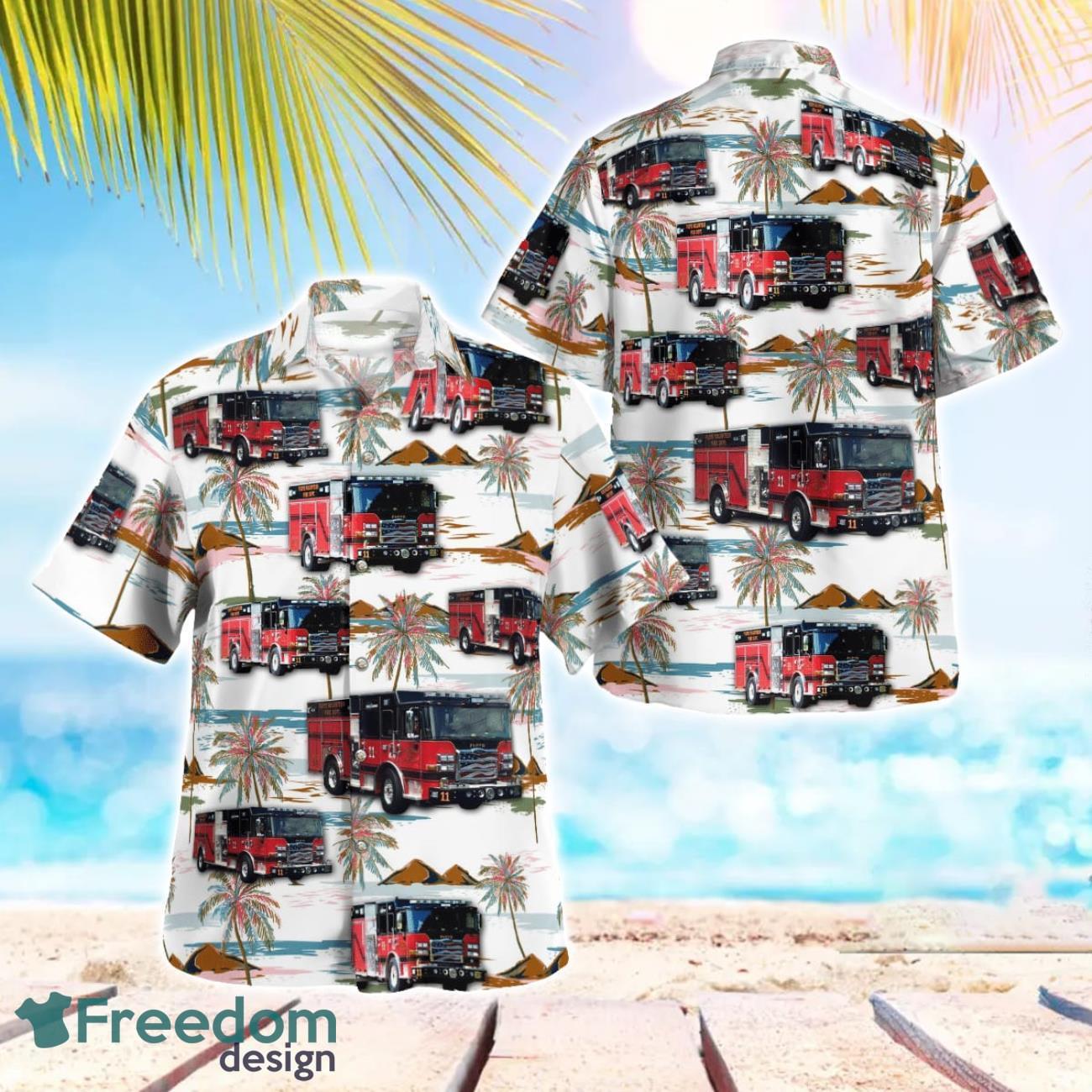 Floyd County Volunteer Fire Dept Station 1 Beach Hawaiian Shirt Summer Gift Floyd County Volunteer Fire Dept Station 1 Beach Hawaiian Shirt Summer Gift