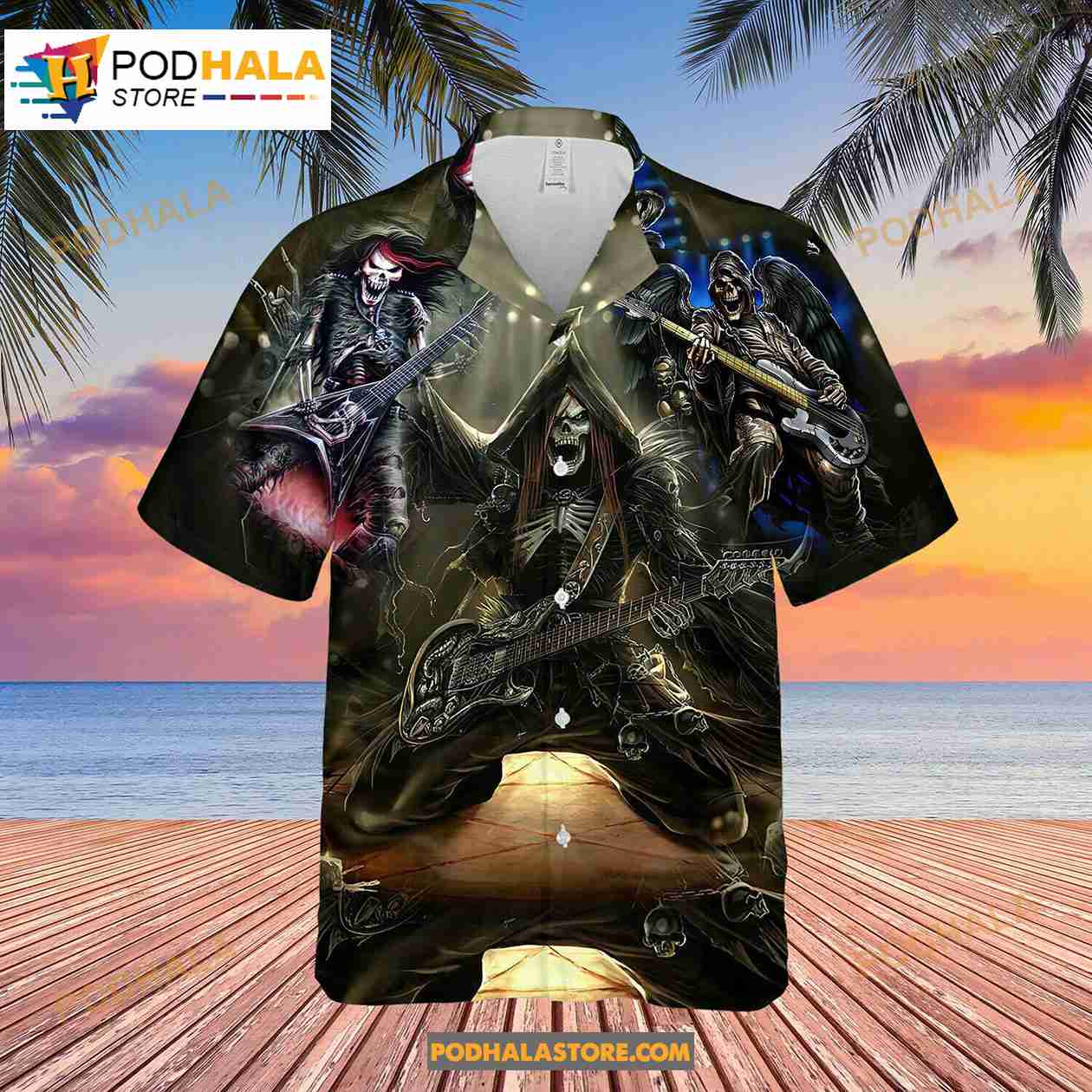 Get-High-With-Music-Unisex-Short-Short-sleeve-Rock-Music-Hawaiian-Shirt.jpg