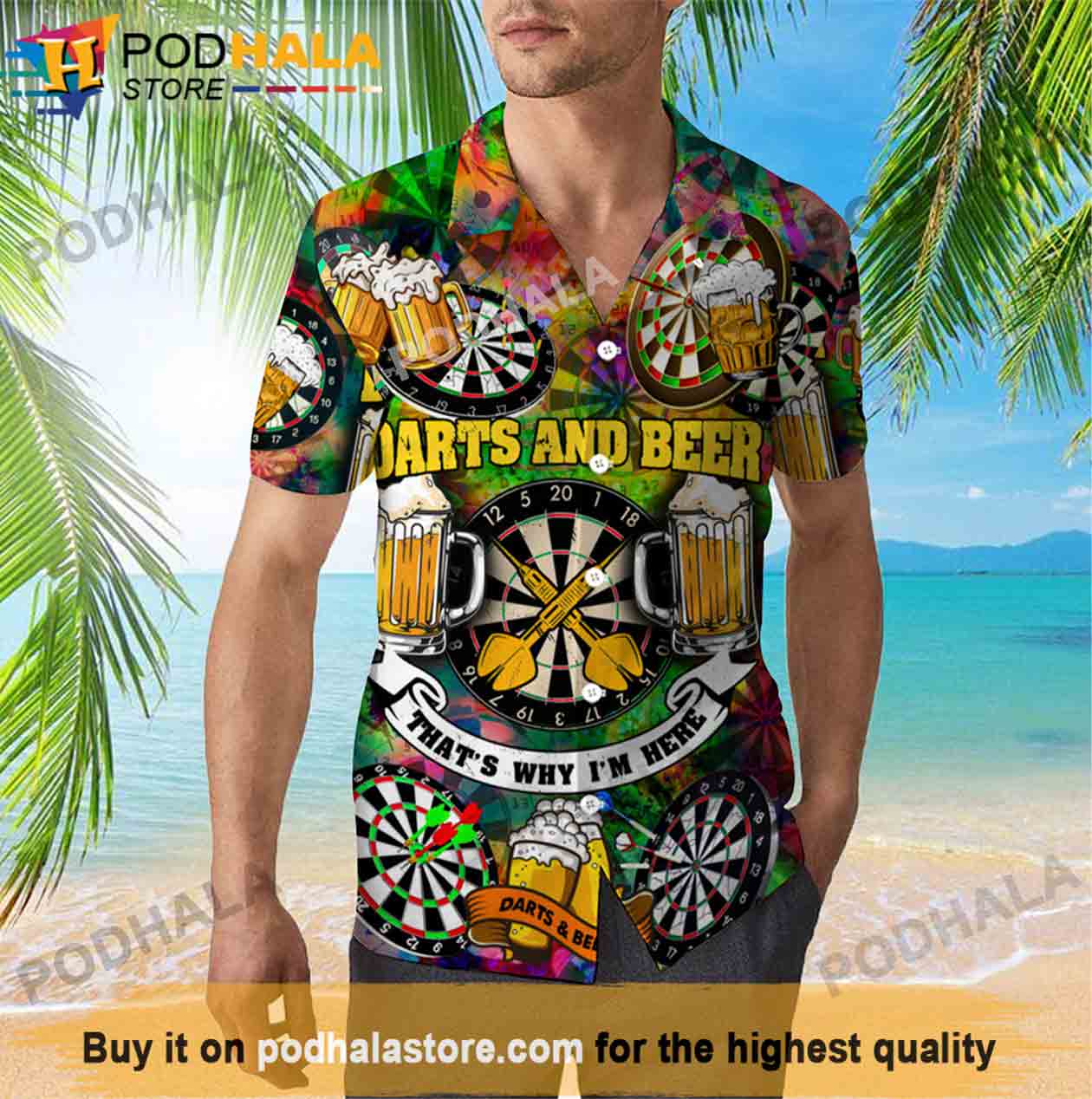Gifts-For-Beer-Drinkers-Darts-And-Beer-That-Why-I-Am-Here-Beer-Hawaiian-Shirt.jpg