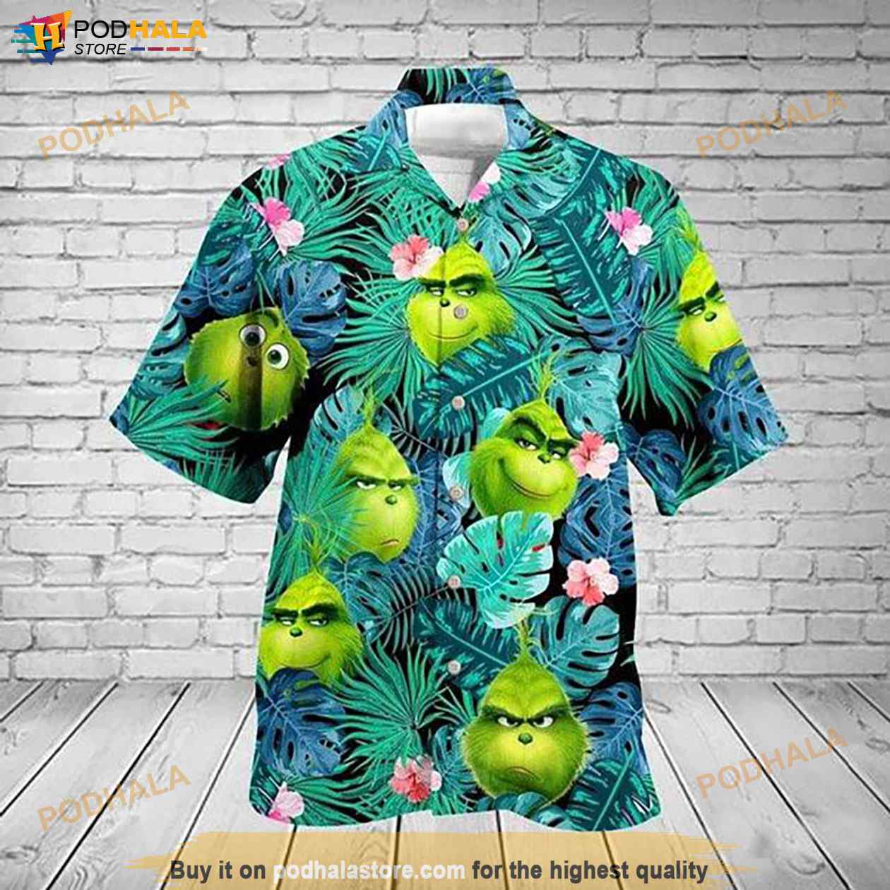 Grinch-Tropical-Floral-Funny-Hawaiian-Shirt-Hawaiian-Button-Up-Shirt.jpg