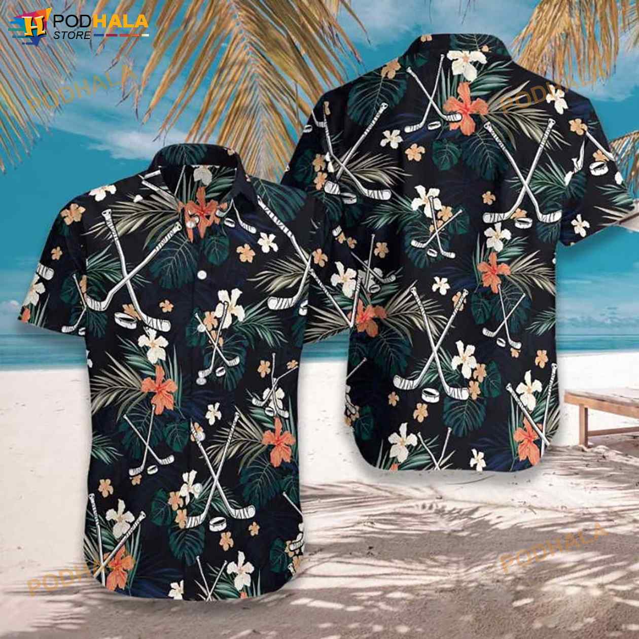 Hockey-Tropical-Black-Blue-3D-Funny-Hawaiian-Shirt.jpg