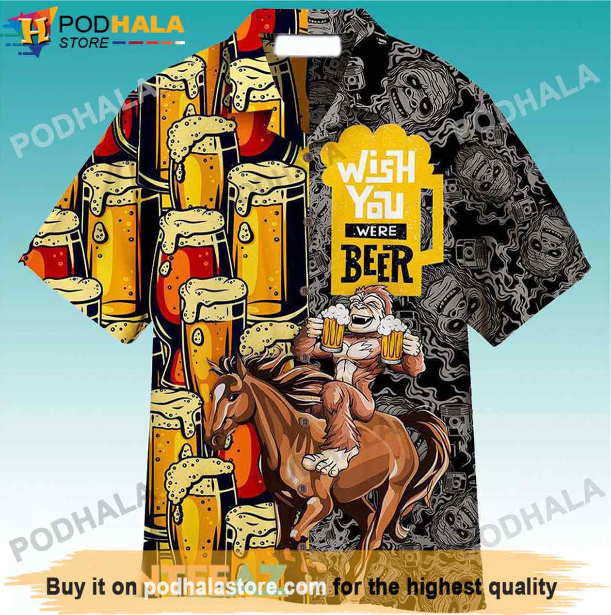 Horse-Gorilla-Wish-You-Were-Beer-Hawaiian-Shirt-Gifts-For-Beer-Drinkers.jpg