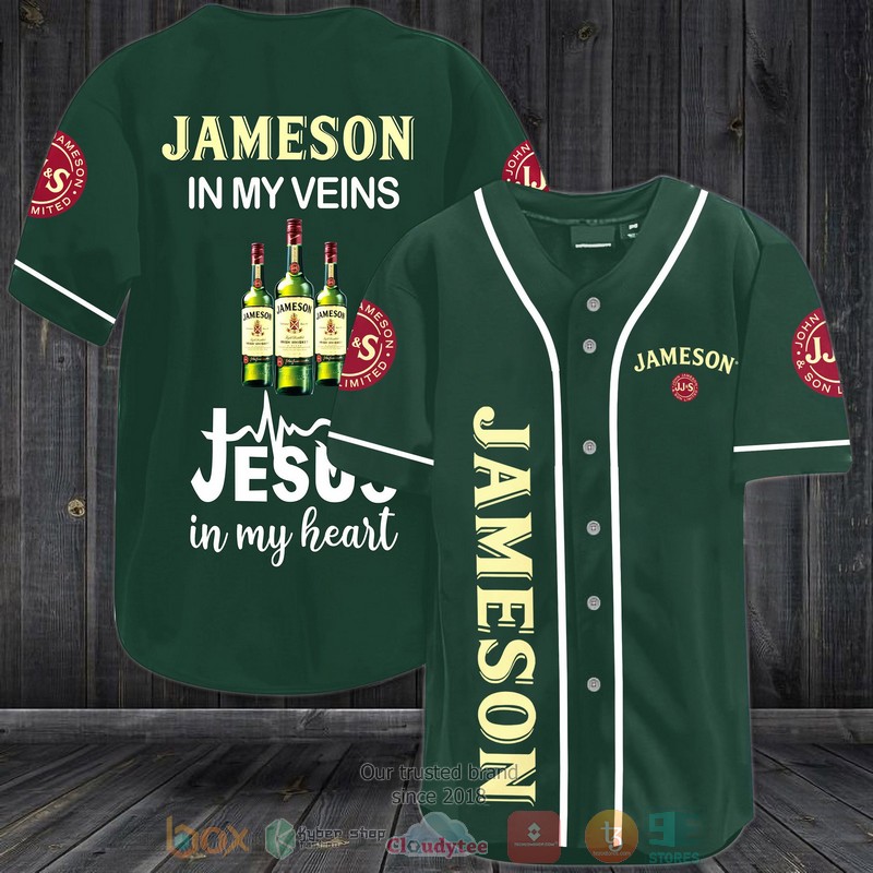 Jameson-In-My-Veins-Jesus-In-My-Heart-Dark-Green-Baseball-Jersey.jpg