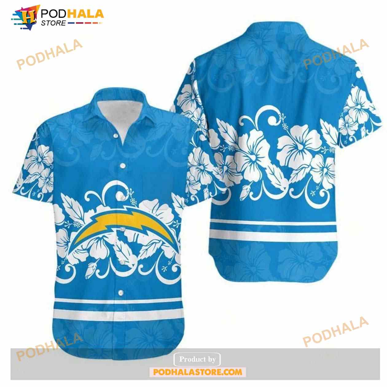 Los-Angeles-Chargers-Hibiscus-Flowers-Hawaii-Shirt-Summer-Collection.jpg