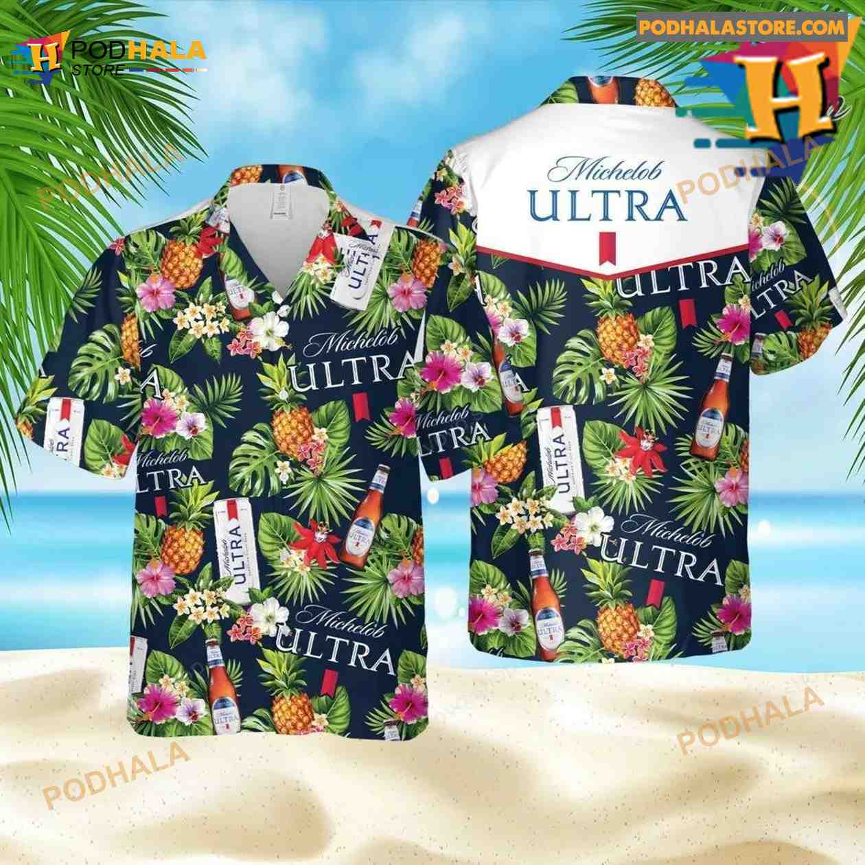Michelob-Ultra-Beer-Tropical-Flower-Hawaiian-Shirt.jpg