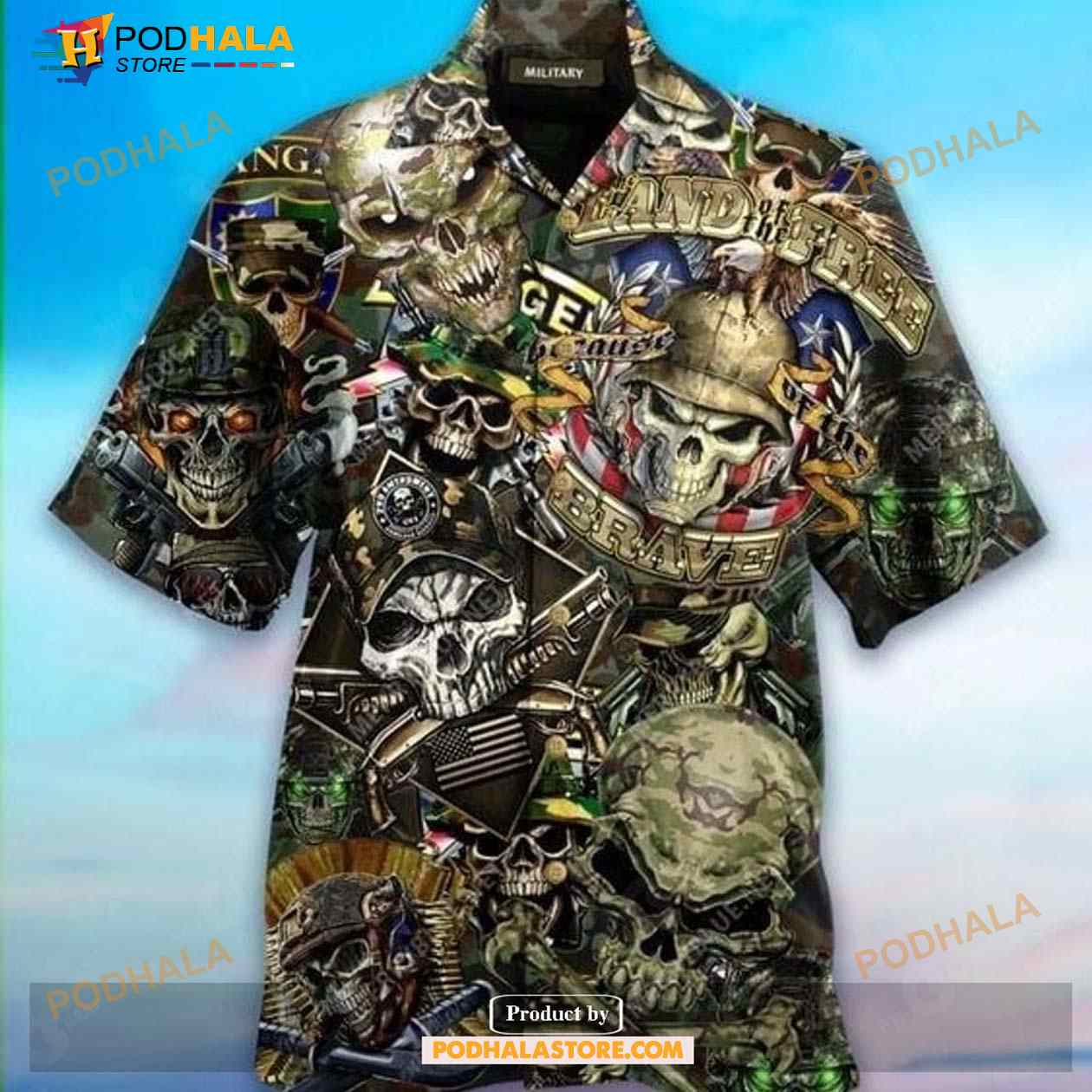 Military-Aloha-Skull-Soldier-Land-Of-The-Free-Funny-Hawaiian-Shirt.jpg