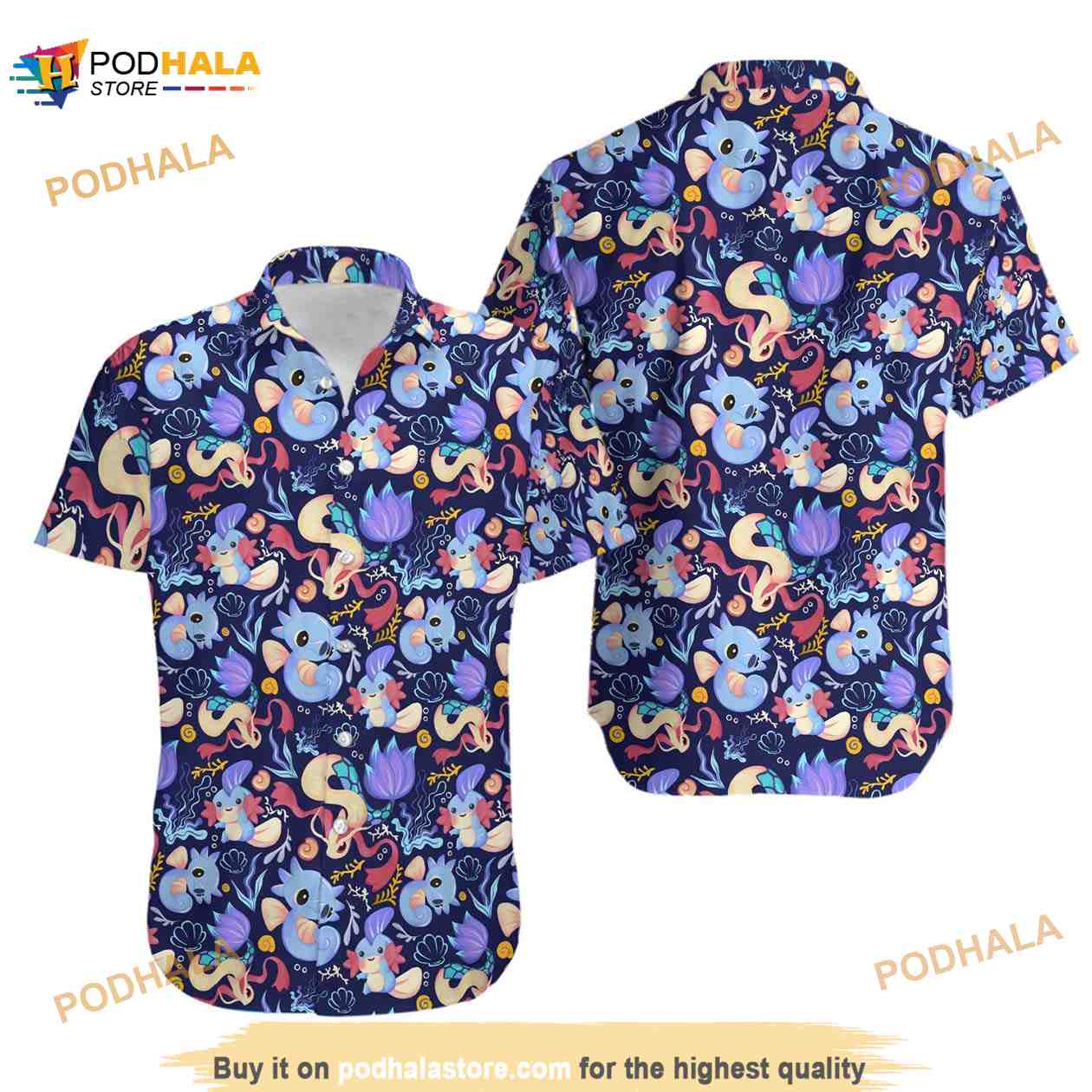 Milotic-Water-Pokemon-Hawaiian-Shirt-Pkm-Button-Up-Shirt.jpg
