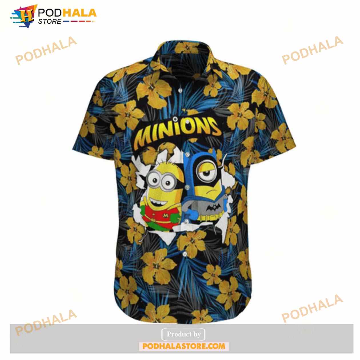 Minions-Batman-Robin-Minions-Flower-Tropical-Blue-Funny-Hawaiian-Shirt.jpg