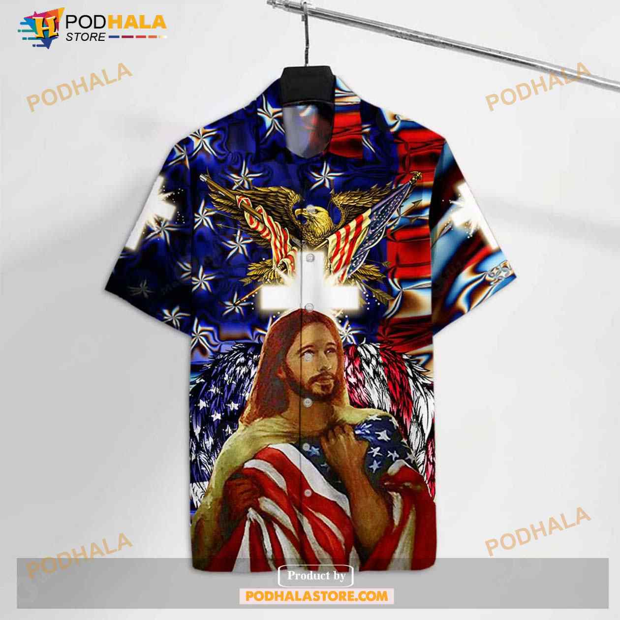 Patriot-4th-Of-July-God-Cross-American-Flag-Eagle-Funny-Hawaiian-Shirt.jpg