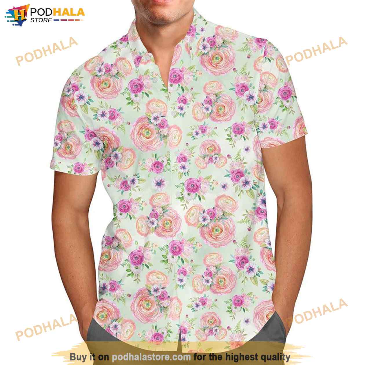 Peachy-Floral-Minnie-Ears-Disney-Funny-Hawaiian-Shirt.jpg