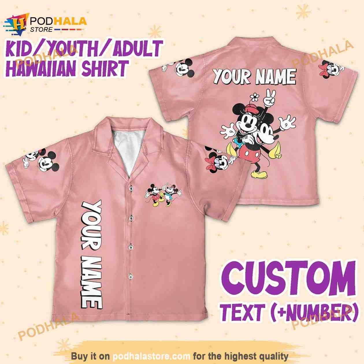 Personalize-Name-Disney-Mikey-Minnie-Vintage-Pink-Minnie-Hawaiian-Shirt.jpg