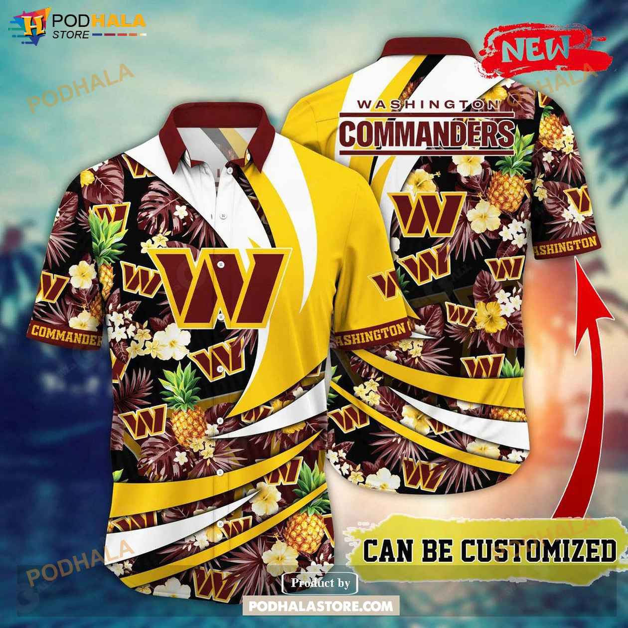 Personalized-Name-Washington-Commanders-NFL-Flower-Pineapple-Summer-Football-Hawaiian-Shirt.jpg