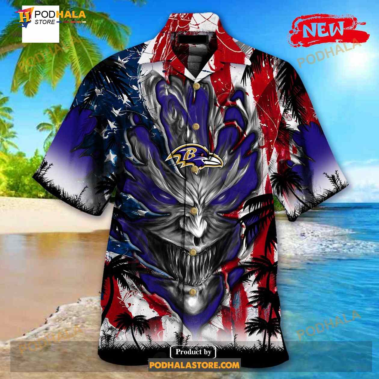Personalized-Nfl-Baltimore-Ravens-Us-Flag-Demon-Face-Funny-Hawaiian-Shirt-2.jpg
