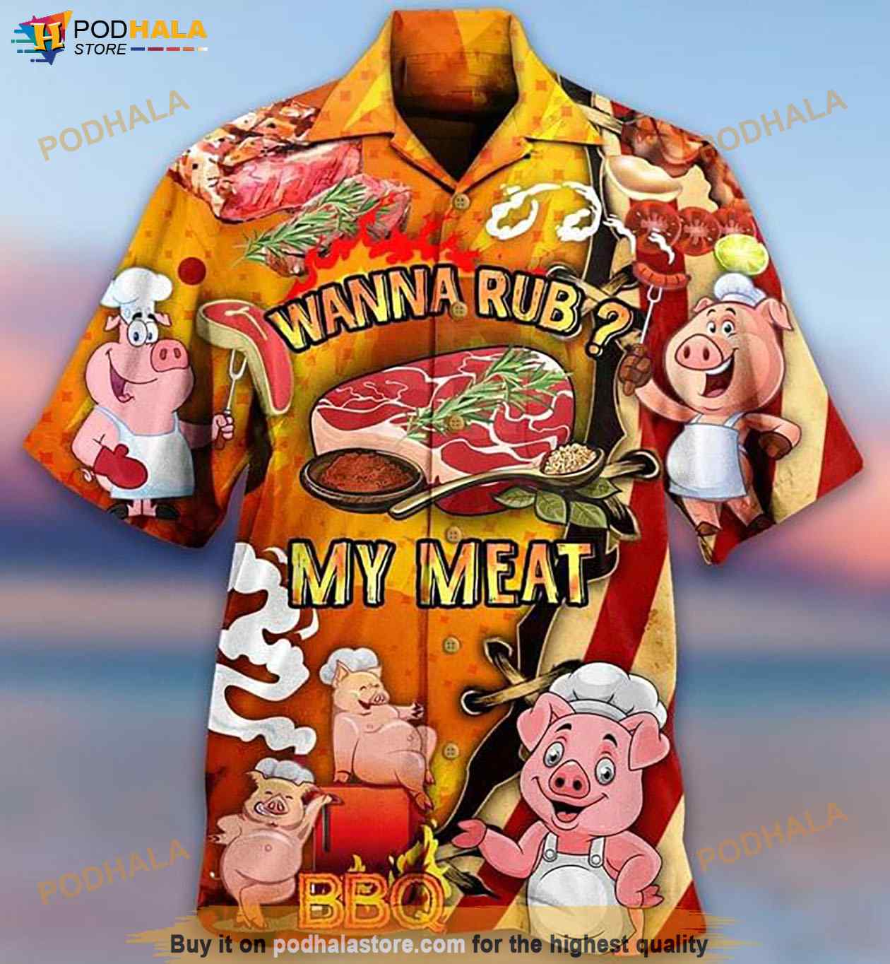 Pig-Wanna-Rub-My-Meat-Print-Funny-Hawaiian-Shirt.jpg