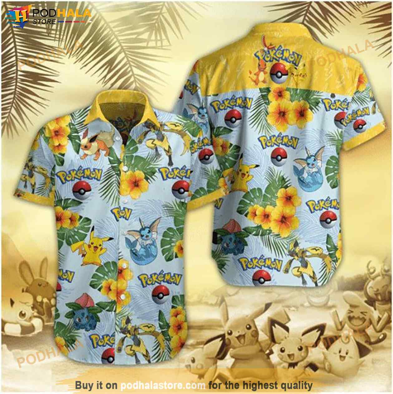 Pokemon-Eevee-Evolution-Floral-Funny-Hawaiian-Shirt.jpg